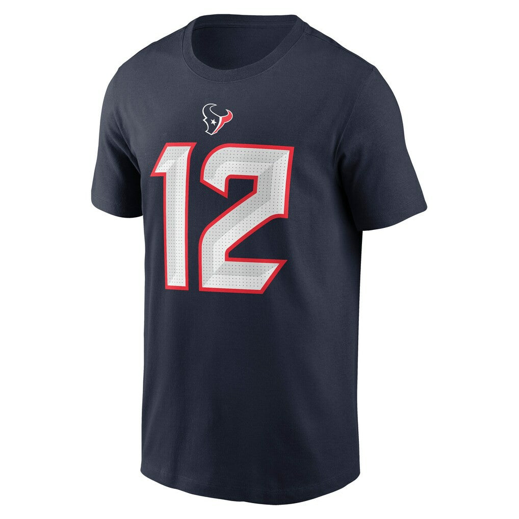 Nico Collins Houston Texans Name & Number T-Shirt Navy - Nike