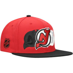 New Jersey Devils - Mitchell & Ness Soul Triple Up Snapback Hat Red