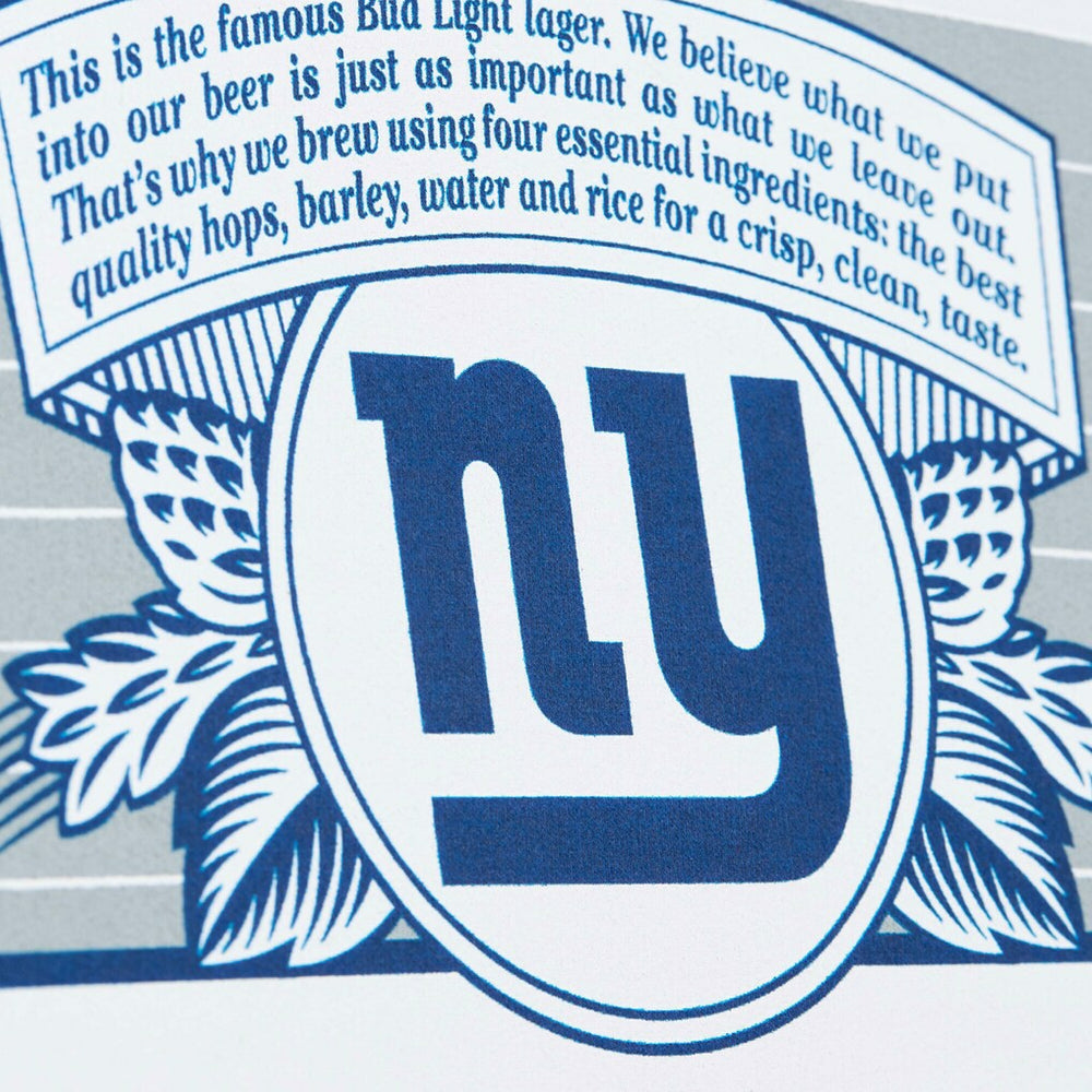 New York Giants x Bud Light The Crest Pullover Sweatshirt White - Mitchell & Ness