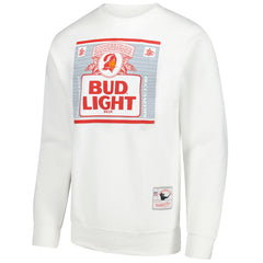 Tampa Bay Buccaneers x Bud Light The Crest Pullover Sweatshirt White - Mitchell & Ness