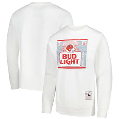 Atlanta Falcons x Bud Light The Crest Pullover Sweatshirt White - Mitchell & Ness