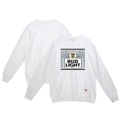 New Orleans Saints x Bud Light The Crest Pullover Sweatshirt White - Mitchell & Ness