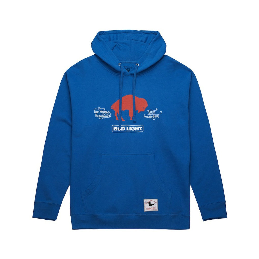 Buffalo Bills NFL x Bud Light Vintage Pullover Hoodie Royal - Mitchell & Ness