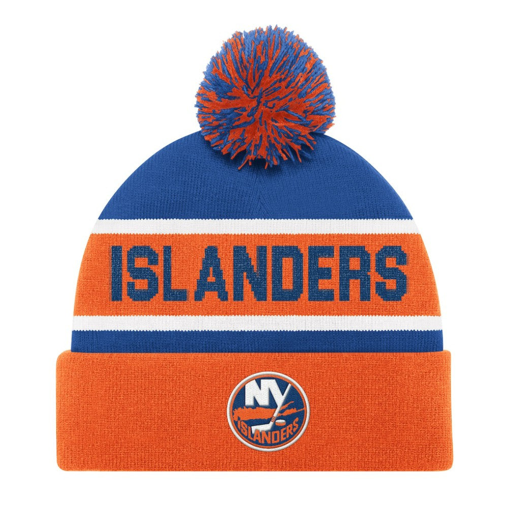 New York Islanders - Starter Cuffed Knit Hat with Pom Orange