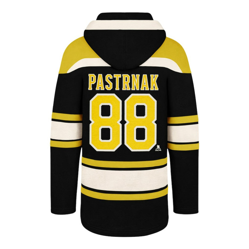 David Pastrnak Boston Bruins '47 Big & Tall Lace-up Pullover Hoodie Black