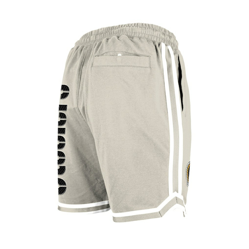 Pittsburgh Steelers New Era Stone Multi Patch Shorts Light Beige - NFL