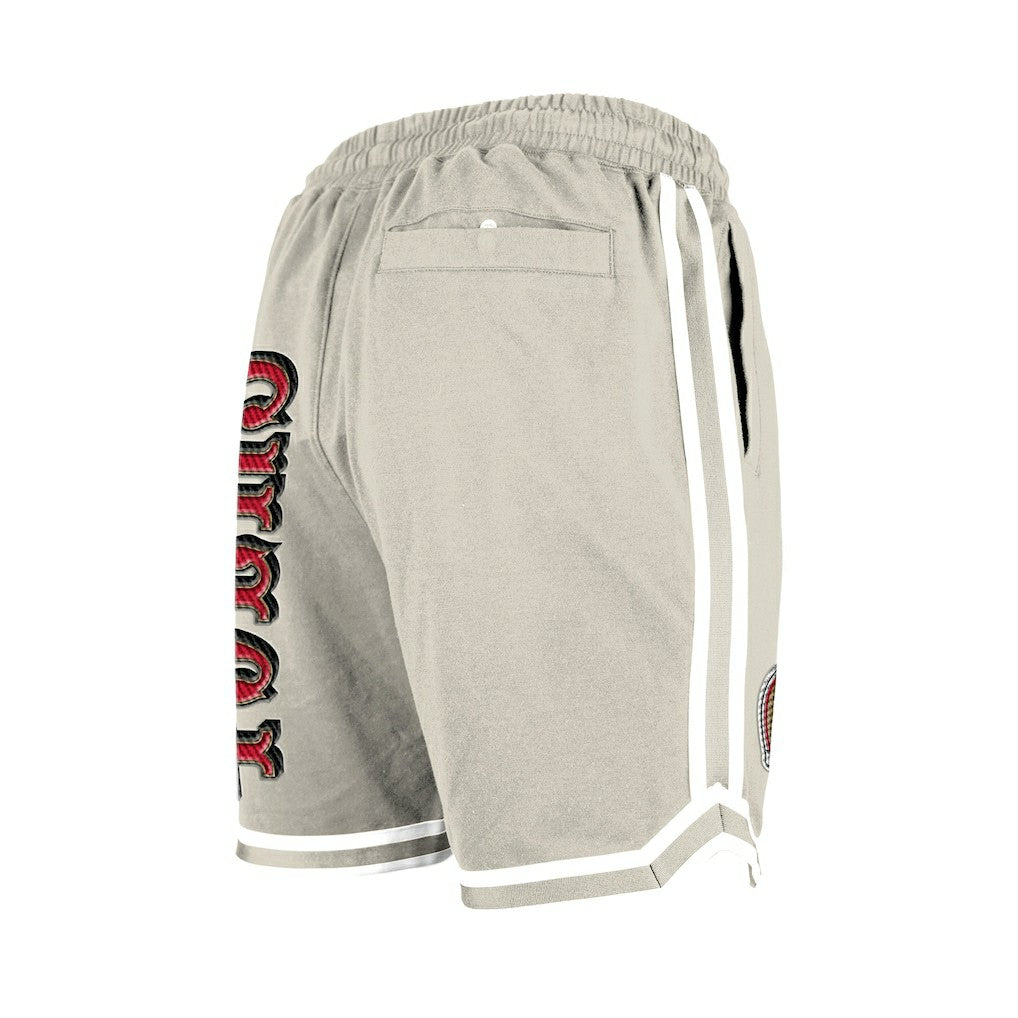San Francisco 49ers New Era Stone Multi Patch Shorts Light Beige - NFL