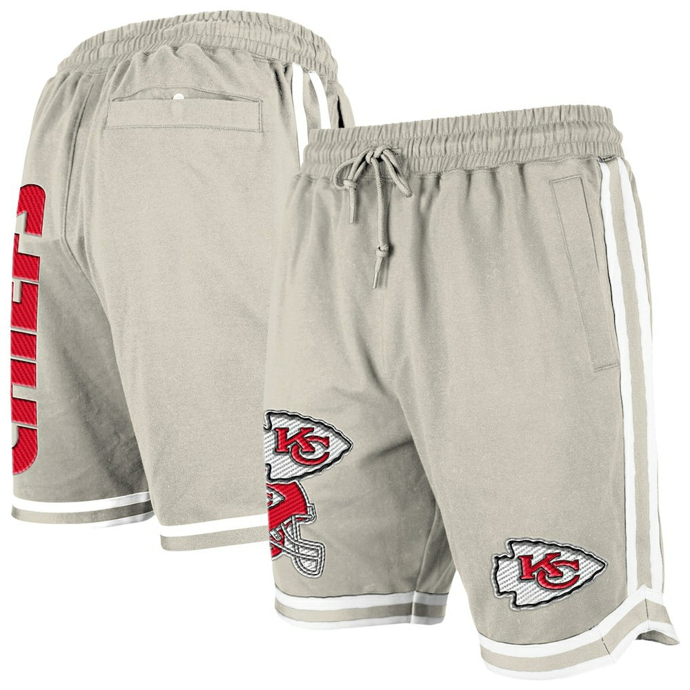 Kansas City Chiefs New Era Stone Multi Patch Shorts Light Beige - NFL