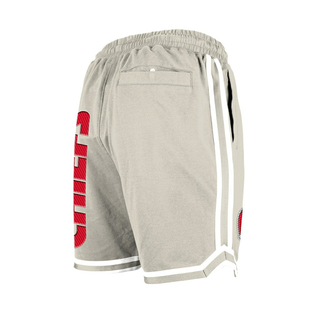 Kansas City Chiefs New Era Stone Multi Patch Shorts Light Beige - NFL