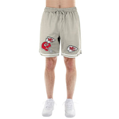 Kansas City Chiefs New Era Stone Multi Patch Shorts Light Beige - NFL