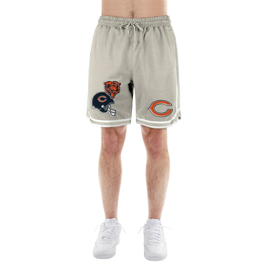 Chicago Bears New Era Stone Multi Patch Shorts Light Beige - NFL