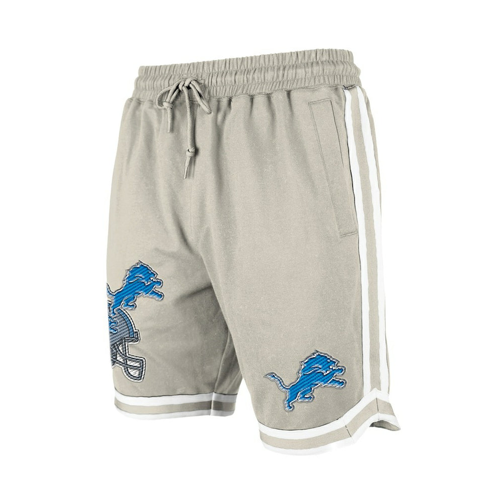 Detroit Lions New Era Stone Multi Patch Shorts Light Beige - NFL
