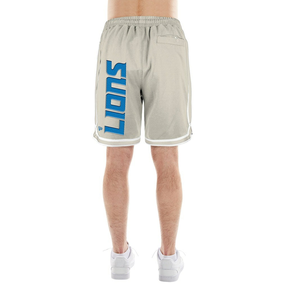 Detroit Lions New Era Stone Multi Patch Shorts Light Beige - NFL