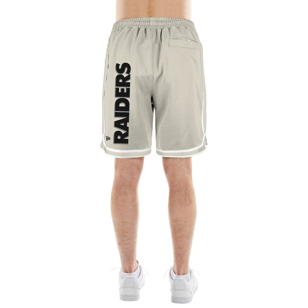 Las Vegas Raiders New Era Stone Multi Patch Shorts Light Beige - NFL
