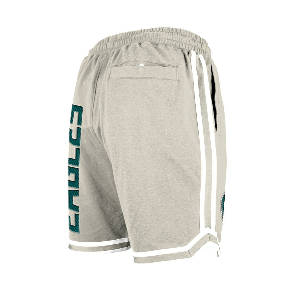 Philadelphia Eagles New Era Stone Multi Patch Shorts Light Beige - NFL