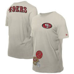 San Francisco 49ers New Era Multi Patch T-Shirt Light Beige - NFL