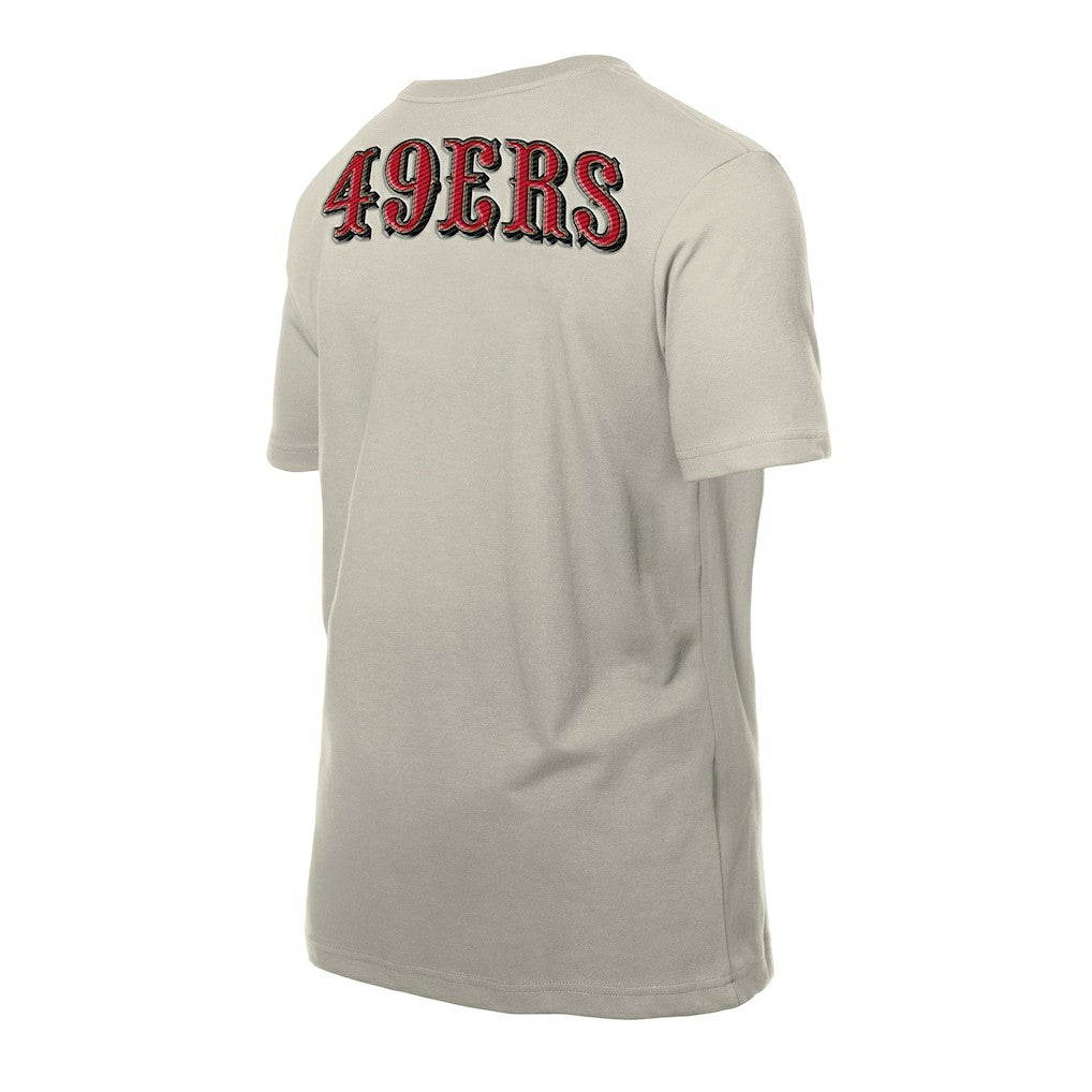 San Francisco 49ers New Era Multi Patch T-Shirt Light Beige - NFL
