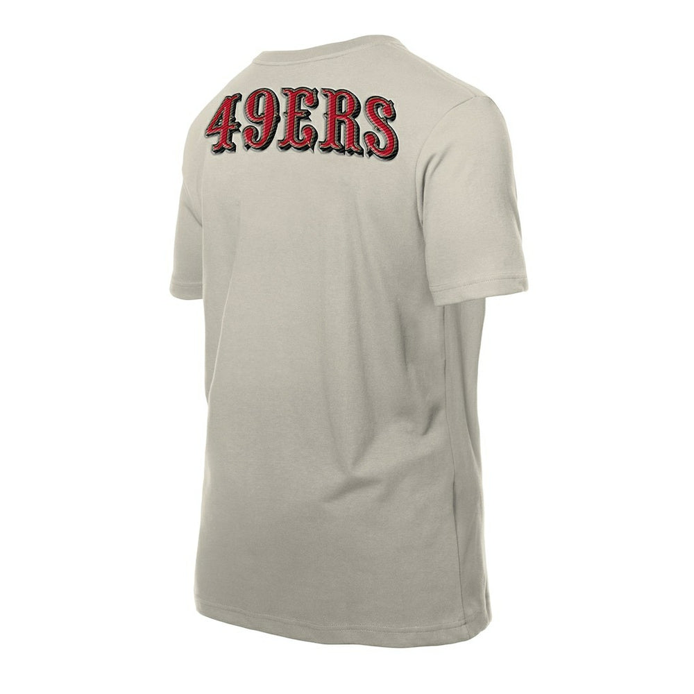 San Francisco 49ers New Era Multi Patch T-Shirt Light Beige - NFL
