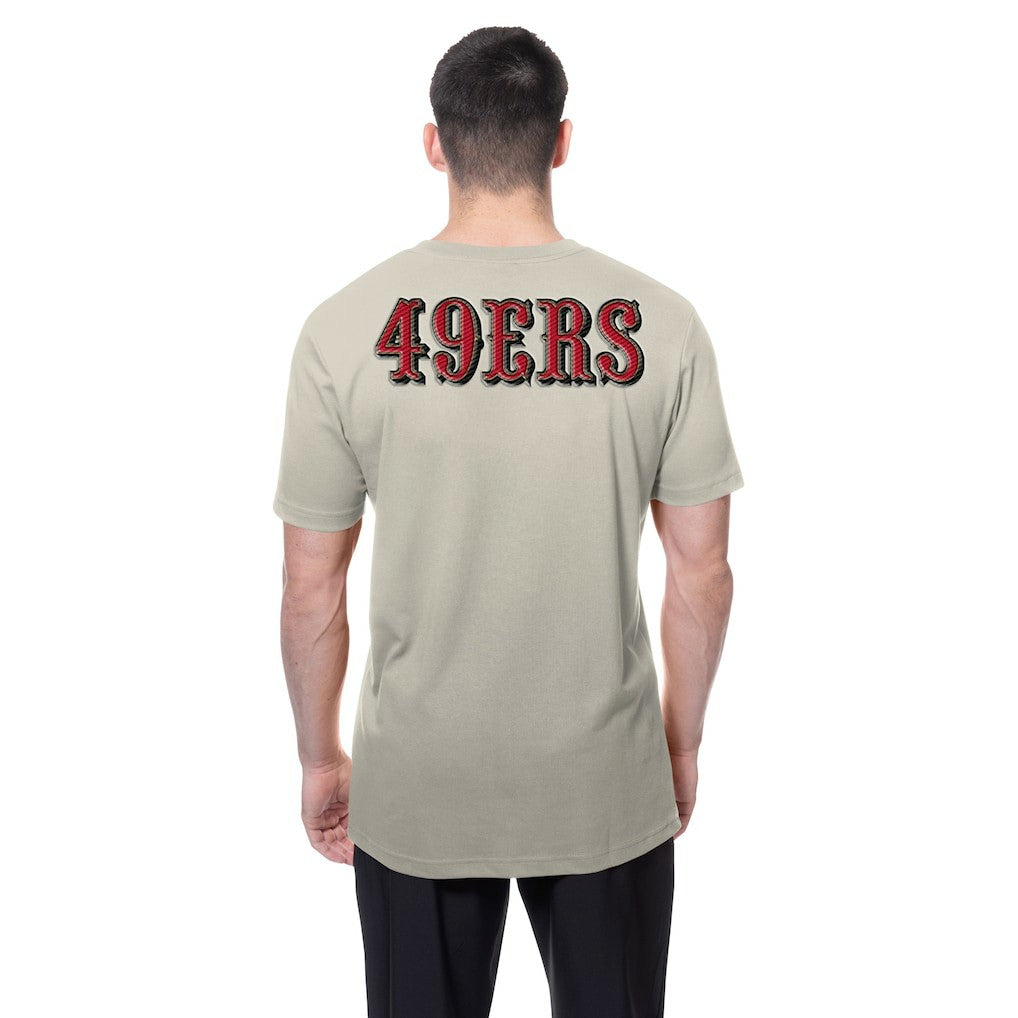 San Francisco 49ers New Era Multi Patch T-Shirt Light Beige - NFL