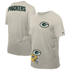 Green Bay Packers New Era Multi Patch T-Shirt Light Beige - NFL