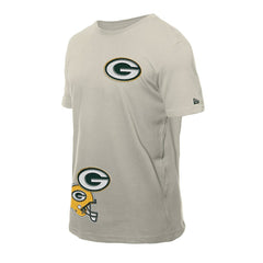 Green Bay Packers New Era Multi Patch T-Shirt Light Beige - NFL