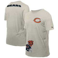 Chicago Bears New Era Multi Patch T-Shirt Light Beige - NFL
