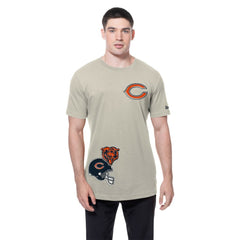 Chicago Bears New Era Multi Patch T-Shirt Light Beige - NFL