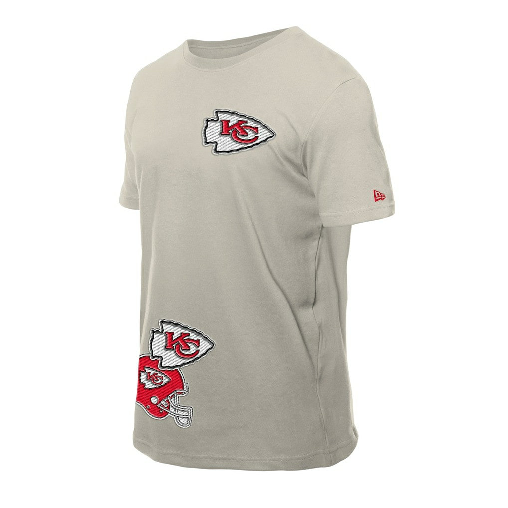 Kansas City Chiefs New Era Multi Patch T-Shirt Light Beige - NFL