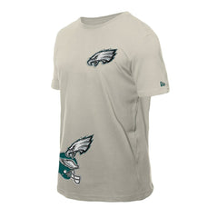 Philadelphia Eagles New Era Multi Patch T-Shirt Light Beige - NFL