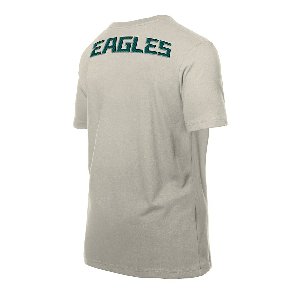 Philadelphia Eagles New Era Multi Patch T-Shirt Light Beige - NFL