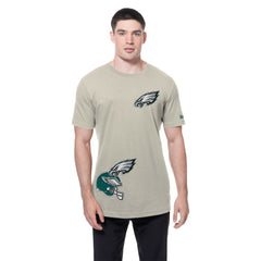 Philadelphia Eagles New Era Multi Patch T-Shirt Light Beige - NFL