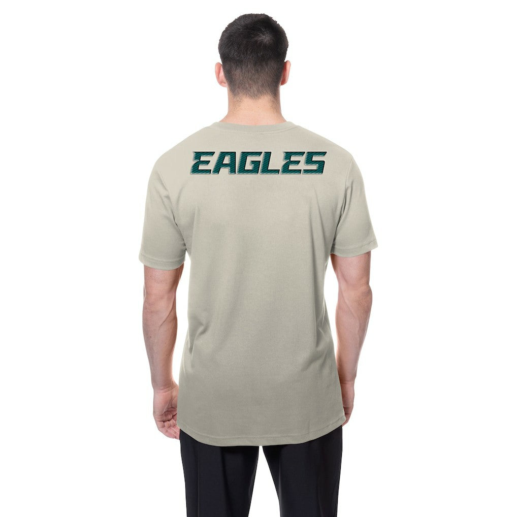 Philadelphia Eagles New Era Multi Patch T-Shirt Light Beige - NFL