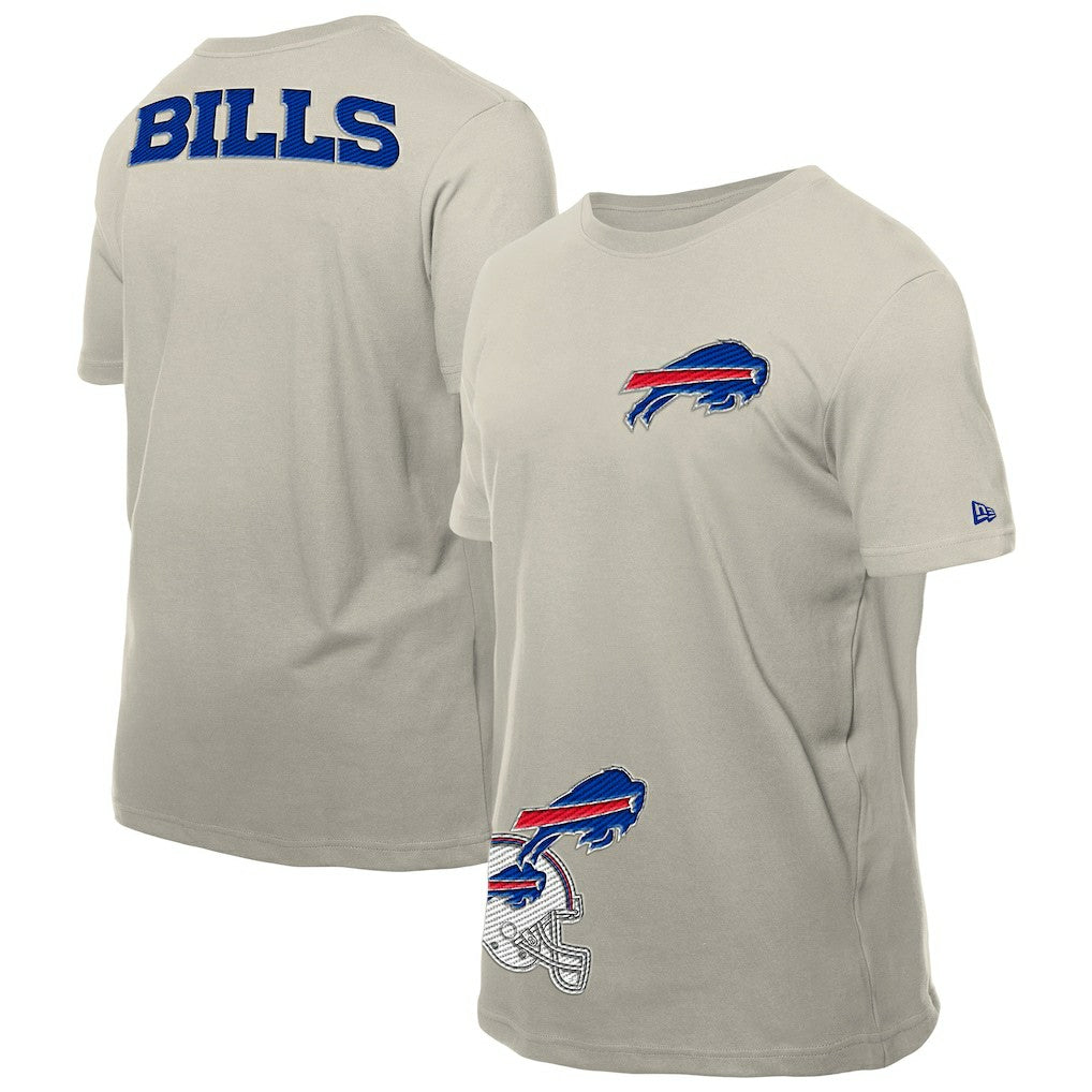 Buffalo Bills New Era Multi Patch T-Shirt Light Beige - NFL