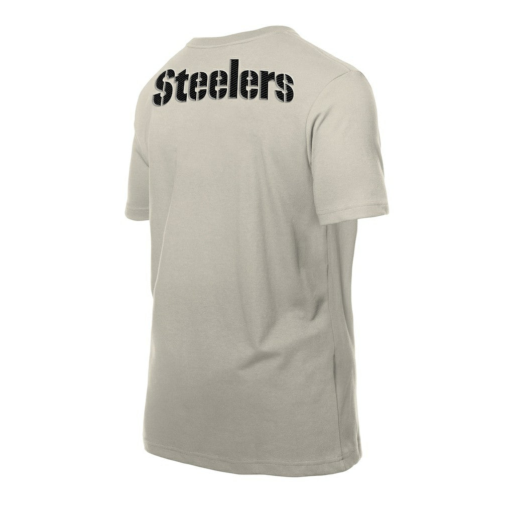 Pittsburgh Steelers New Era Multi Patch T-Shirt Light Beige - NFL