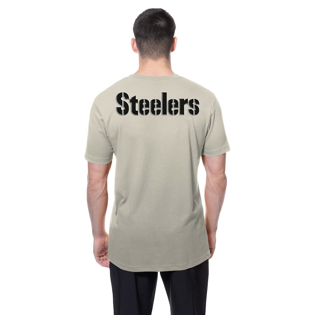 Pittsburgh Steelers New Era Multi Patch T-Shirt Light Beige - NFL