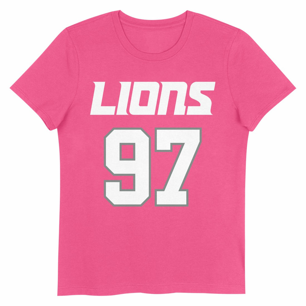Aidan Hutchinson Detroit Lions Girls Youth Player Name & Number T-Shirt Pink - NFL