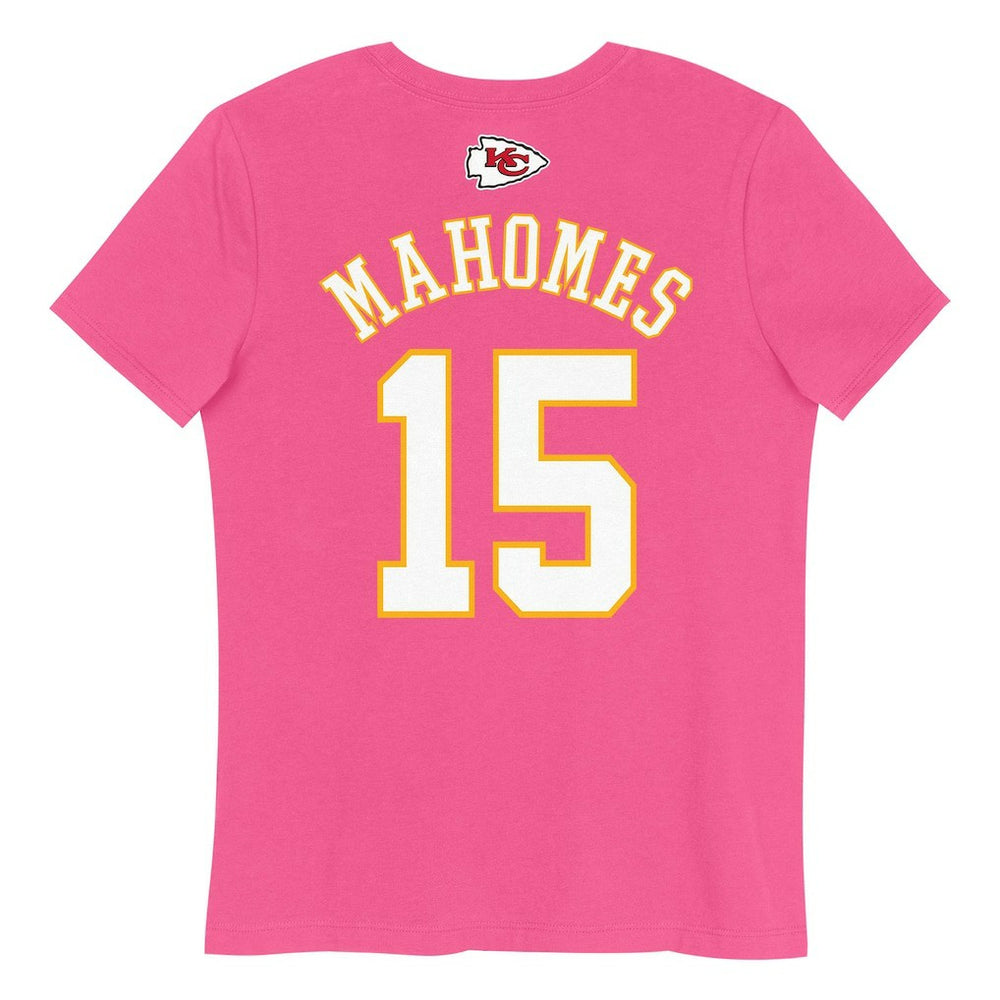 Patrick Mahomes Kansas City Chiefs Girls Youth Player Name & Number T-Shirt Pink - NFL
