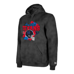 Houston Texans New Era Identity Helmet Enzyme Washed Pullover Hoodie Black - NFL
