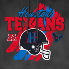 Houston Texans New Era Identity Helmet Enzyme Washed Pullover Hoodie Black - NFL