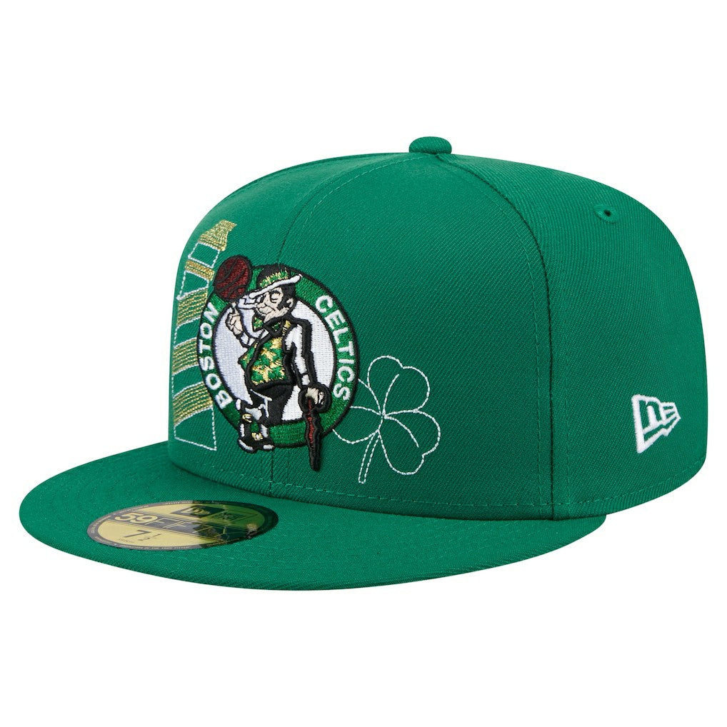 New Era - Boston Celtics State Stitch 59FIFTY Fitted Hat - Kelly Green