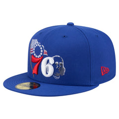 New Era - Philadelphia 76ers State Stitch 59FIFTY Fitted Hat - Royal