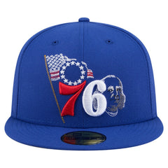 New Era - Philadelphia 76ers State Stitch 59FIFTY Fitted Hat - Royal