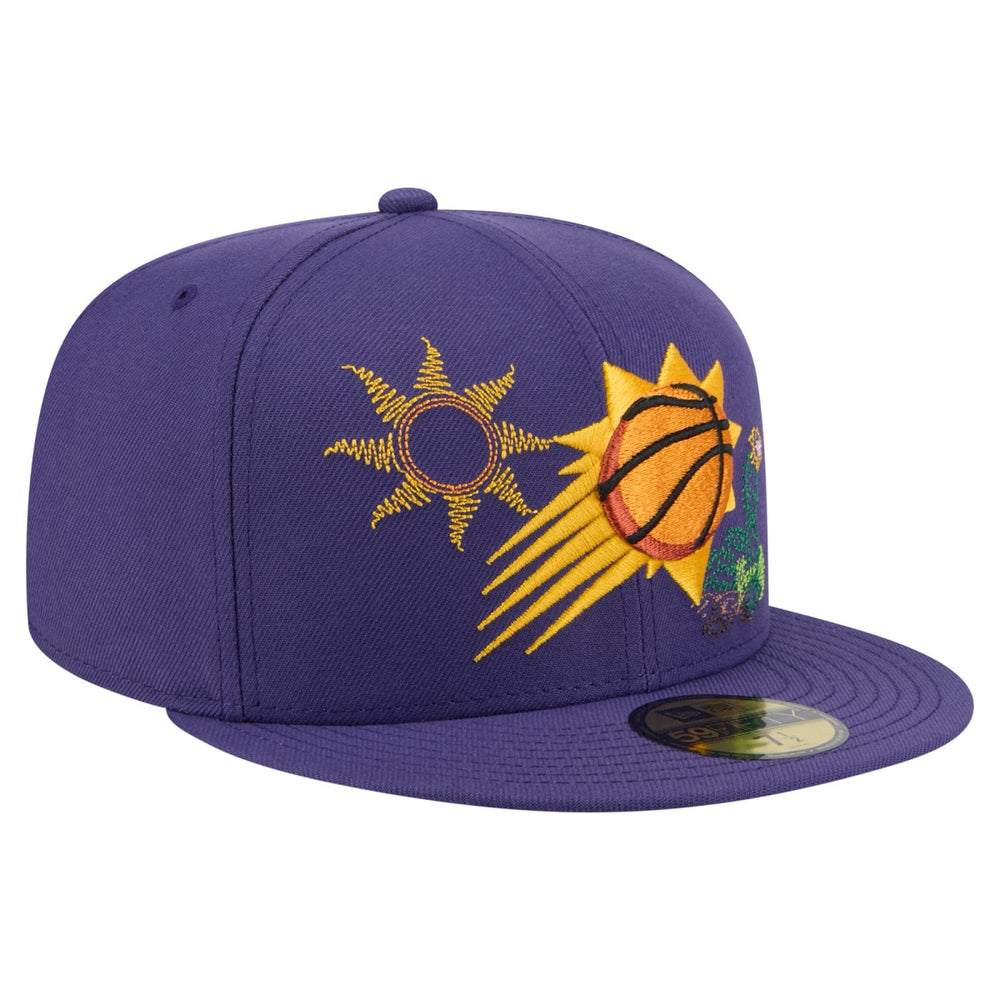 New Era - Phoenix Suns State Stitch 59FIFTY Fitted Hat - Purple