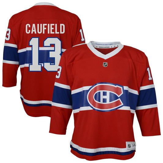 Cole Caufield Montreal Canadiens Youth Home Replica Player Jersey - Red | NHL Jerseys