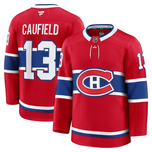 Cole Caufield Montreal Canadiens Fanatics Home Premium Jersey - Red | NHL Jerseys