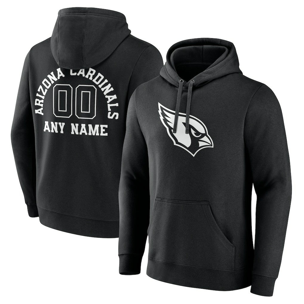 Arizona Cardinals Personalized Name & Number Pullover Hoodie Black - NFL