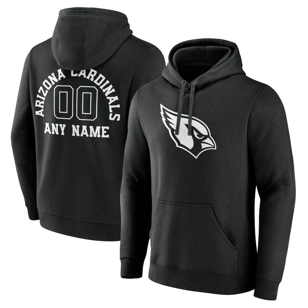 Arizona Cardinals Personalized Name & Number Pullover Hoodie Black - NFL