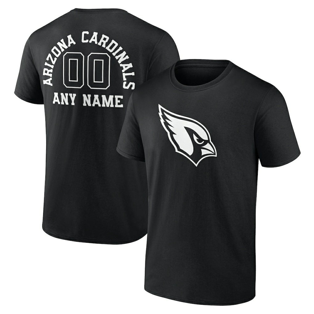 Arizona Cardinals Personalized Name & Number Monochrome T-Shirt Black - NFL