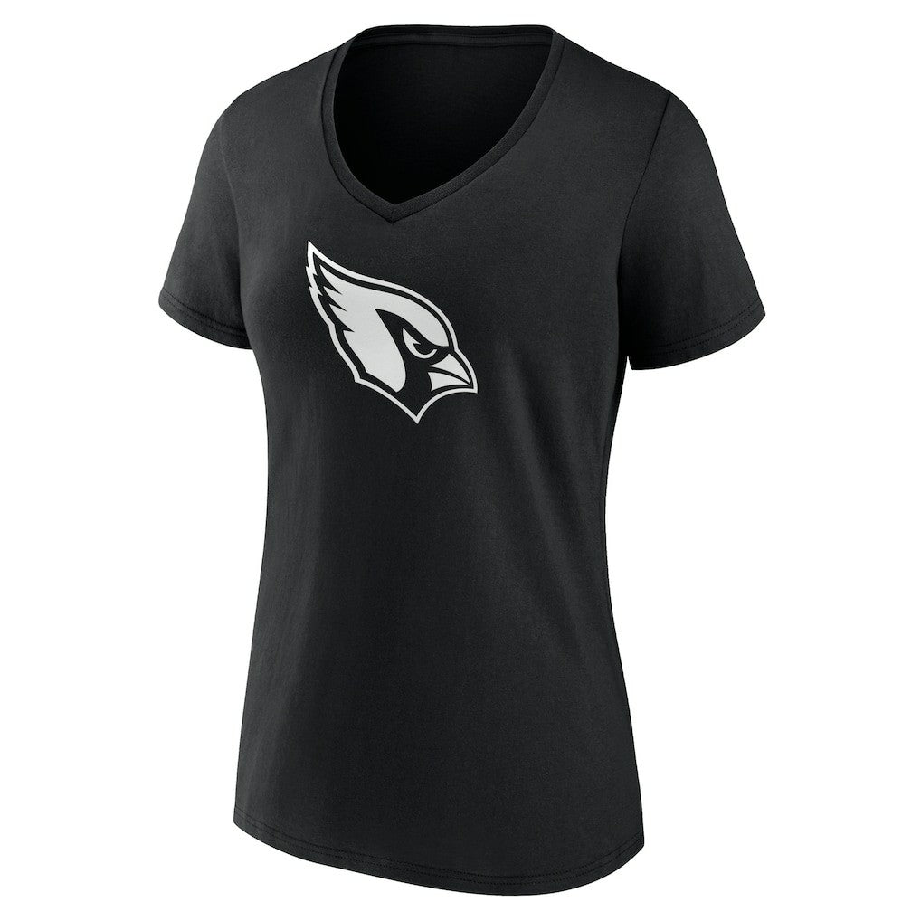 Arizona Cardinals Women's Personalized Name & Number Monochrome V-Neck T-Shirt Black - NFL