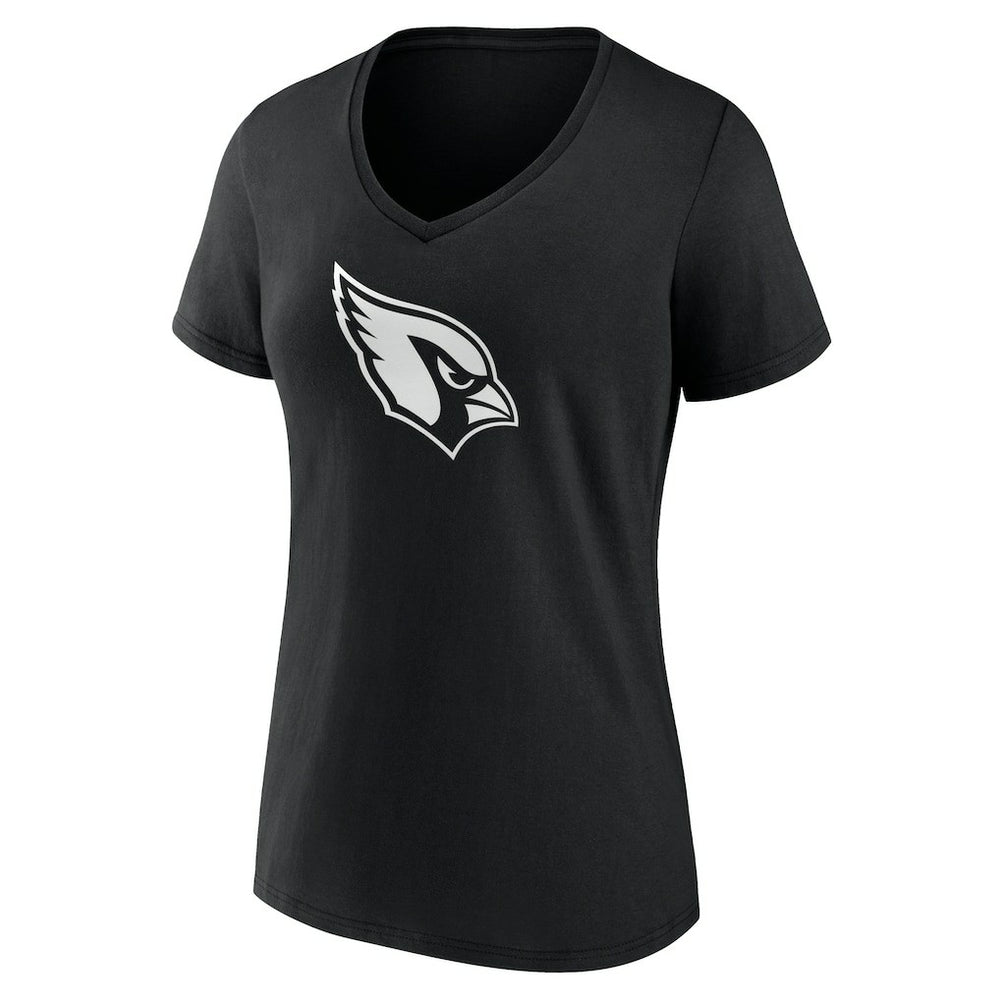 Arizona Cardinals Women's Personalized Name & Number Monochrome V-Neck T-Shirt Black - NFL